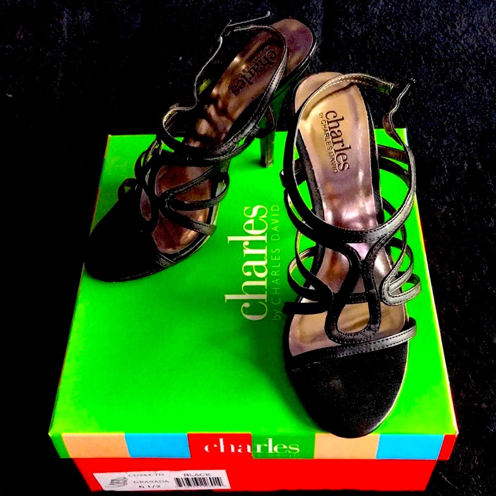 Charles David Black Dress Heels